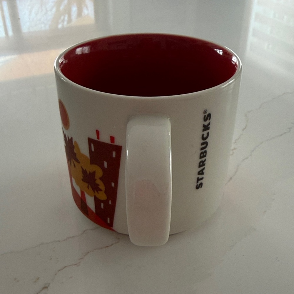Starbucks ‘You are Here’ Collectors Mug- Montréal Skyline Mug - Red and White - Picture 6 of 7